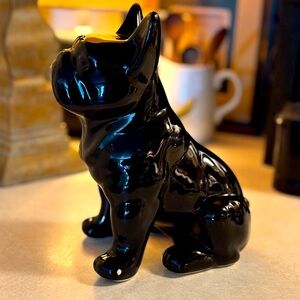 FRENCHIE Ceramic statue 8” tall.